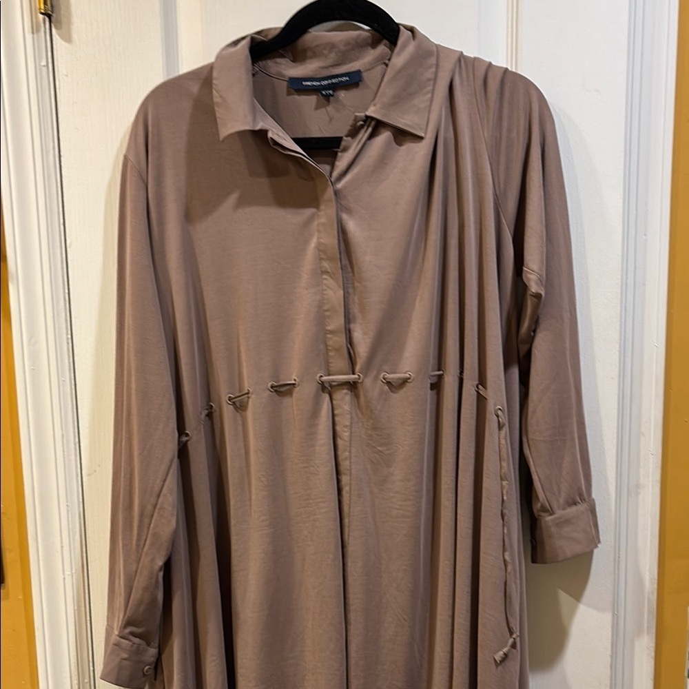 FRENCH CONNECTION MOCHA BROWN DRESS HI-LO HEM MODAL/ELASTANE SIZE 8
UNIQUE